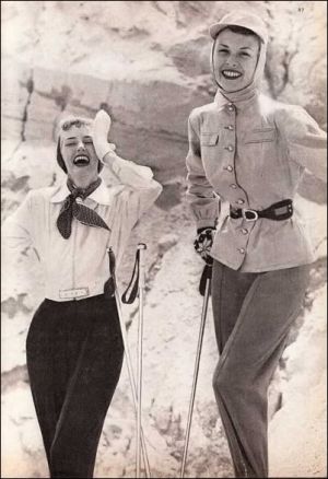 IMAGES Wednesday Weight blog series - A healthy life - skiwear 1949 glamour.jpg